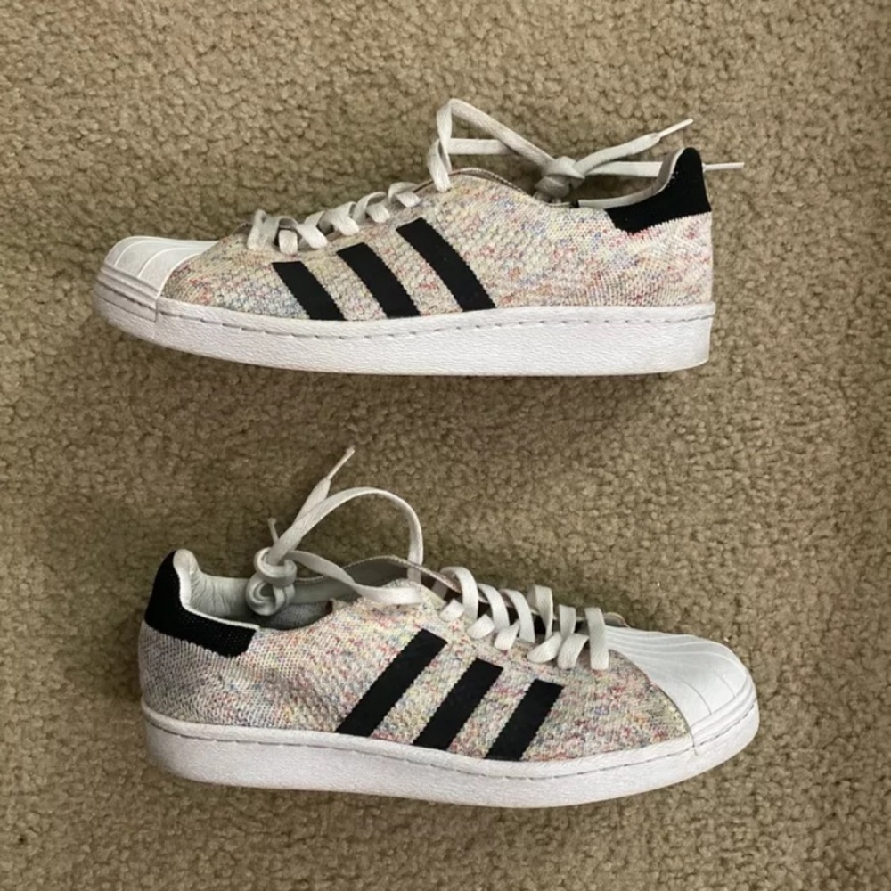 Adidas Superstar 80s Primeknit Multicolor, Size 10